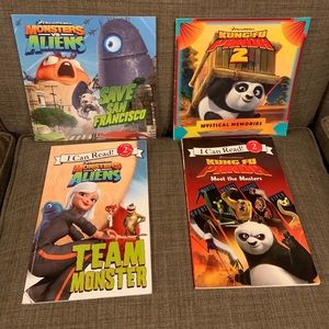Books Monsters vs Aliens & Kung Fu Panda